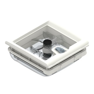 1 - KIT Ventilador com Termostato Turbo-Vent 28 F Chama Branca para Camper Caravan Van